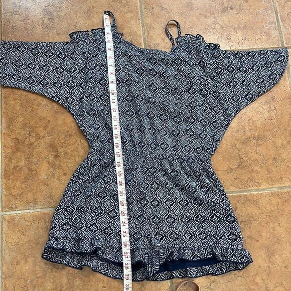 NWOT Ella Moss girls Slit Shoulder Chiffon Romper size 14 - Picture 7 of 7